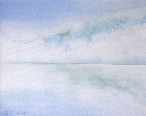 himmel meer malerei aquarell