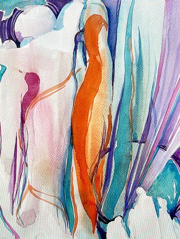 Heilbild schutz Liebe Aquarell malen