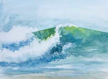Meer malen im Aquarell
