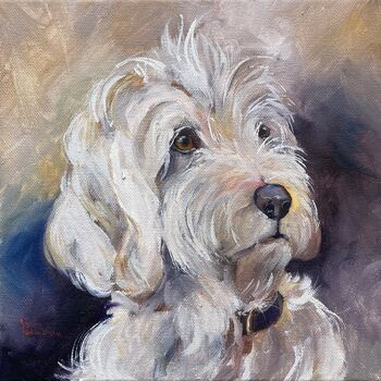 malerei öl tiere hunde portrait familie