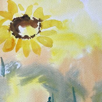 Blumenbild Aquarell gemalt