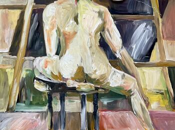 akt malerei acryl gemälde frau