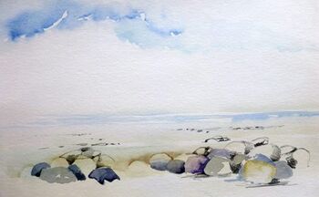 steine im aquarell leicht gemalt aquarell steine