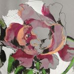 gemalte rote rose