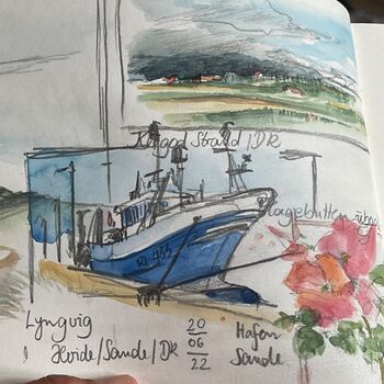 Urban sketch schiff