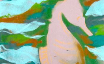 seepferdchen malanleitung pastell aquarell tier malen