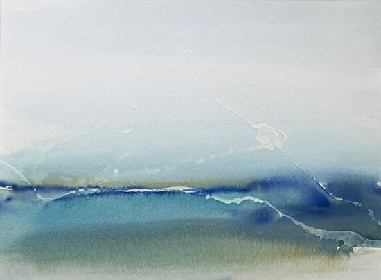 malen am meer abstrakt meer abstrakt malerei gemälde aquarell