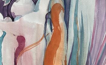 lichte wesen in lila aquarell sonja jannichsen