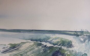 anleitung gischt aquarell brandung
