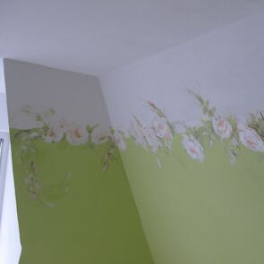 acryl auf wand