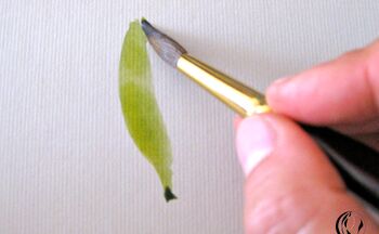 Blatt malen malanleitung aquarell