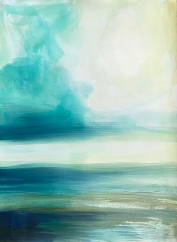 Meer Himmel abstrakt ruhig Aquarell malen