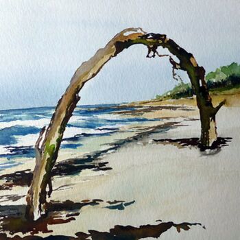 Aquarell strand malen