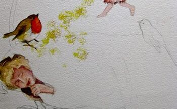 zeichnung eines traumes sketch traum mit elfe