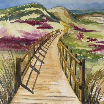 Aquarell Steg