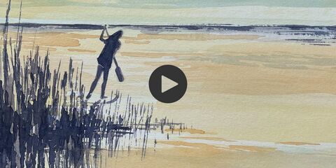 Aquarell Stand-up Paddle