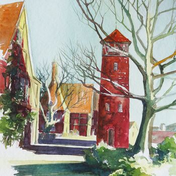 stadtansicht lüneburg gemalt