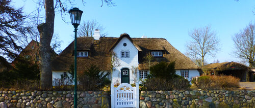 föhr reetdachhaus zeichnen und aquarell malen