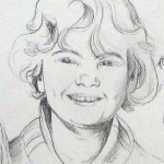 Bleistiftzeichnung Kind Portrait
