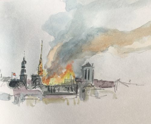 Notre Dame brennt Paris