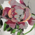 bauernrose peonie coloriert aquarell