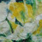 weisse und gelbe Tulpen Aquarell malen