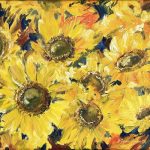Sonnenblumen in gelb Ölbild malen