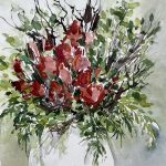Blumenstrauß malerei blumen bunt malerei aquarell