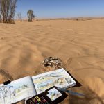 sketchen in der wüste mit sonja jannichsen