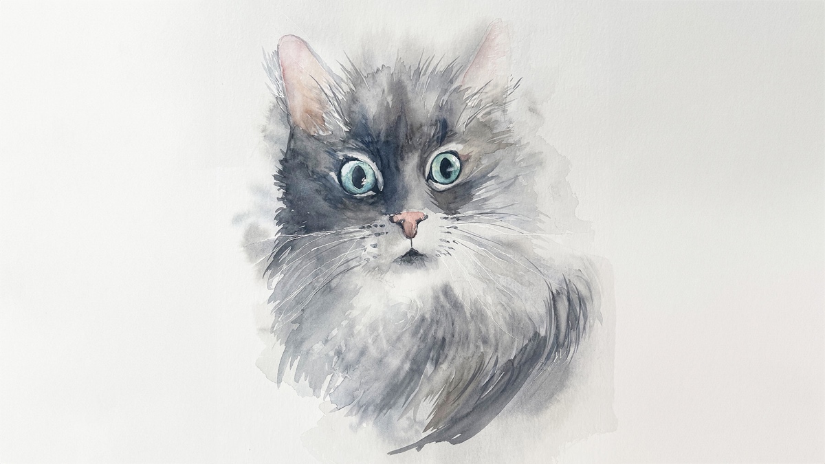 Katzenporträt malen
