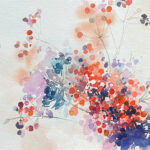 Beeren abstrakt im Aquarell