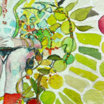 Kniee gemalt in Aquarell