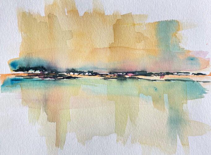 Nordfriesland morgenstimmung gemalt